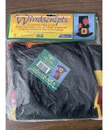 1996 Windsculpts Thanksgiving Pilgrim Hat Harvest 34&quot; x 42&quot; Garden Flag ... - $47.52