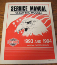 1993 1994 Harley-Davidson Service Shop Manual Catalog Softail FX FL Xlnt - $117.81