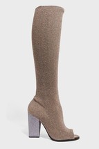 NEW MISSONI Brown Glitter Fabric Lurex Heeled Boots (Size 38) - MSRP $945.00! - £316.94 GBP