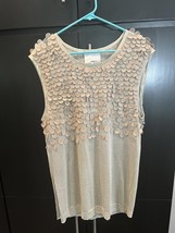 Stylish Phillip Lin Sleeveless Glitter Top with 3D Dots - $645.85 MXN