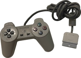 PlayStation Wired Controller Sony PS1 Official OEM Gray SCPH-1080 Tested Working - £15.92 GBP