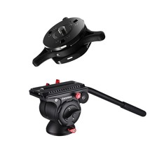 IFOOTAGE Video Tripod Head Fluid Drag Pan Head and Quick Release Plate for DSLR  - £289.32 GBP