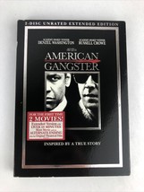 New American Gangster (Dvd, 2007) Unrated Extended Edition Denzel Washington - £6.78 GBP