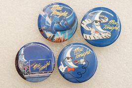 Vintage 4PC Lot Pinback Buttons McDonalds Make It Mac Tonight Cool Moon ... - $14.84