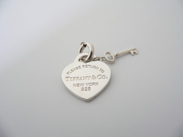 Tiffany &amp; Co Silver Return to Heart Key Charm Pendant 4 Necklace Bracelet Clasp - £261.51 GBP