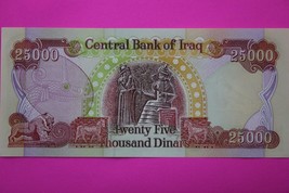 2003 25,000 Dinar Iraq Central Bank Crisp Uncirculated You Get Note in Pics 15 - $49.99