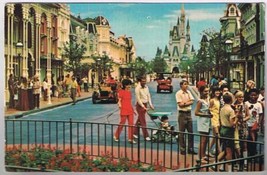 Florida Postcard Orlando Disney Main Street USA  - £1.69 GBP