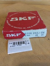 SKF 6208 2RSJ EM 62082RSJEM Sealed Ball Bearing - $22.74