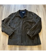 Vintage Ralph Lauren XL Genuine Suede Wool Lined Chocolate Brown Buckleb... - $338.50 CAD