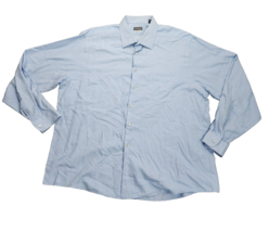 Van Heusen Shirt Men’s Large Blue Wave Regular Fit Wrinkle Free Button 2XL - $15.00