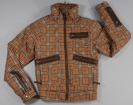 Betty Rides All Mountain Brown Plaid Snowboard Jacket Womens / Junior XSmall *** - £47.44 GBP