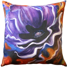 Purple Poppy 20x20 Throw Pillow, Complete with Pillow Insert - £65.67 GBP