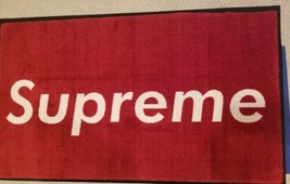 Supreme Skateboard Mat Rug 3&#39; x 5&#39; Horizontal Authentic Copyrighted  - £300.70 GBP