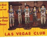 Las Vegas Club Postcard One Armed Bandits 1955 Las Vegas Nevada Glitter ... - $11.88