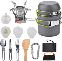 Peidesi Camping Cookware Mess Kit 1-2 Person / 2-3 Person ,Folding Knife And - £32.14 GBP