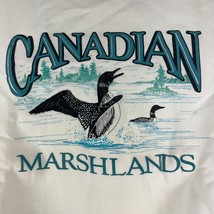 Marshlands Canadian Women&#39;s Vintage Sweatshirt Size L White - £18.11 GBP