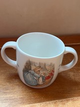 Wedgewood Marked Peter Rabbit Cream Porcelain Ceramic Double Handled Kids Cup Mu - £10.99 GBP