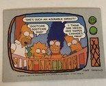 The Simpsons Trading Card 1990 #37 Homer Marge Bart &amp; Lisa Simpson - $1.97