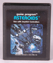 Vtg 1981 Atari Asteroids Model CX2649 Game Program-Video Game-Cartridge-Space - £3.92 GBP