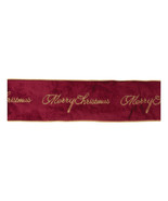 Embroidered Merry Christmas Wired Ribbon 4&quot; x 5 Yds. - $1,148.55 MXN