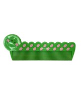 VINTAGE RETRO 1970s Avon Plastic Hair Comb Kids Green Caterpillar - $18.58