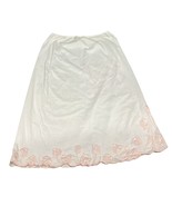 Odette Barsa Cream Colored Slip With Light Pink Embroidered Flowers - Me... - €12,68 EUR