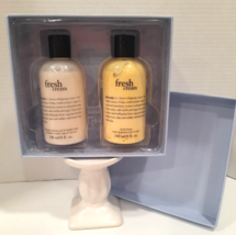 Philosophy FRESH CREAM Shower Gel Shampoo &amp; Body Lotion 8 oz Each Gift Set NIP - £14.77 GBP