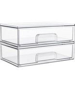 Vtopmart 12.1&#39;&#39;W Clear Stackable Storage Drawers,2 Pack, Desk Organization - €27,72 EUR