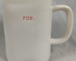 Rae Dunn Pink Period Fun Coffee Tea Mug Artisan Collection Typeset Magenta - $14.95