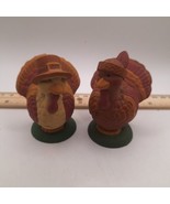 Vintage Avon Plastic Turkey Pilgrim Salt and Pepper Shakers Thanksgiving... - $12.60