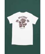 Retro Floral Unisex T-shirt Vintage Rose classic style white basic t-shirt - £18.75 GBP+