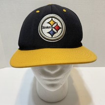 Mitchell and Ness Pittsburg Steelers Flat Bill Mens Ball Cap Adjustable Black - £17.63 GBP
