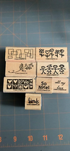 Stampin Up Smorgasborders Rubber Stamp Set - $3.80