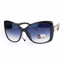 Square Butterfly Oversized Frame Sunglasses Womens Eyewear UV 400 - £10.45 GBP