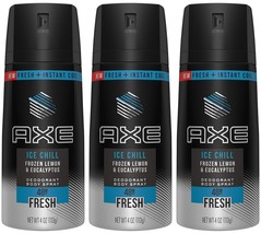 Axe Deodorant Body Spray - Ice Chill - Frozen Lemon & Eucalyptus - Net Wt. 4 OZ  - $24.99