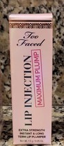 Too Faced Lip Injection Maximum Plump Extra Strength Mini 0.05oz 1.5g NE... - £10.12 GBP