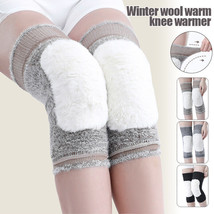 Winter Wool Knee Warmer Knee Pads Thickened Loose Knee Pads Cold-Resistant - £9.90 GBP