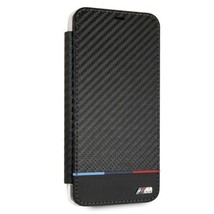 Leather Karbon Effect Booklet Tricolor Stripe Protective Case iPhone XR. - $39.95