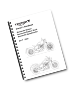 TRIUMPH OWNERS HANDBOOK MANUAL - 2017 TO 2020 - BONNEVILLE BOBBER SPEEDM... - $746.74 MXN