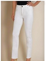 Soft Surroundings Womens Sz 18W Jeans White Denim Slim Fit Triple S Stretch - $49.95