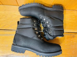 Timberland Men&#39;s Premium 6 Inch Waterproof Warm Lined Boot Black Nubuck A2JNA - £158.23 GBP