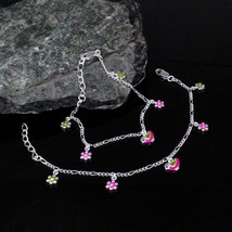 Real Silver Jewelry Kids Bird Anklets Ankle chain baby Bracelet 5.5&quot; - £30.08 GBP