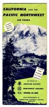 California Pacific Northwest Brochure 1950 American Northwest &amp; Western Airlines - £25.21 GBP