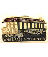 White Pass Yukon Railroad Lake Bennett 240 Train Enamel Pin Alaska Souve... - $237.43 MXN