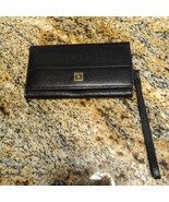 Lodis Bifold Wallet Black Genuine Pebbled Leather Credit Card Case Purse... - £27.30 GBP
