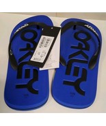 Oakley Mens 11 College Flip Flops Sandals Ozone Blue NEW Thongs - $20.23 CAD