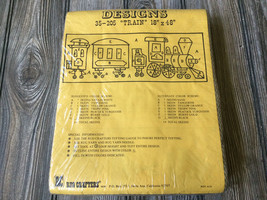1976 Rug Crafters Speed Tufting Pattern 35-205 &quot;Train&quot; (18&quot; x 48&quot;) NEW S... - $54.70