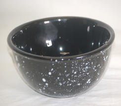 Black Speckled Stoneware Mixing Bowl 6-1/8” - £19.75 GBP