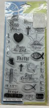 Inkadinkado Good News Clear Stamp 20pc Religious Faith Bible Journal - $5.75