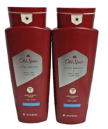 2 Bottles Old Spice Ultra Smooth Finish Gentle Body &amp; Beard Wash 16 Oz Each - $24.95